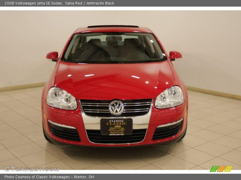Salsa Red / Anthracite Black 2008 Volkswagen Jetta SE Sedan