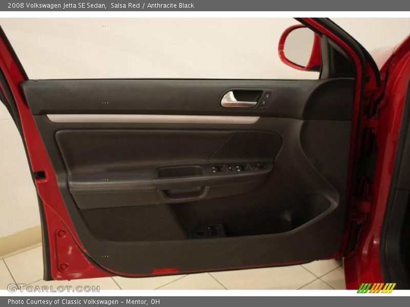 Salsa Red / Anthracite Black 2008 Volkswagen Jetta SE Sedan