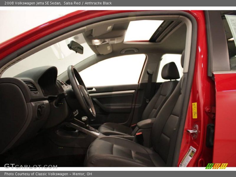 Salsa Red / Anthracite Black 2008 Volkswagen Jetta SE Sedan