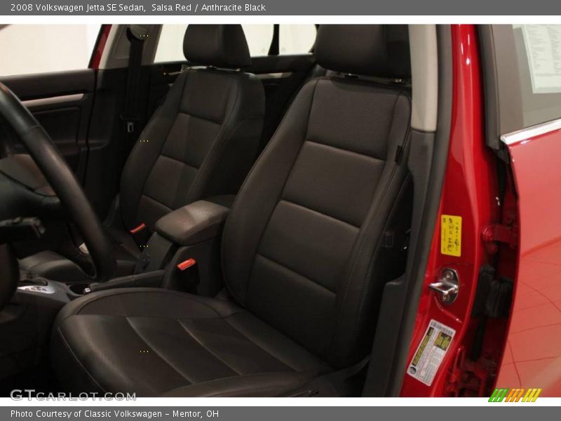 Salsa Red / Anthracite Black 2008 Volkswagen Jetta SE Sedan