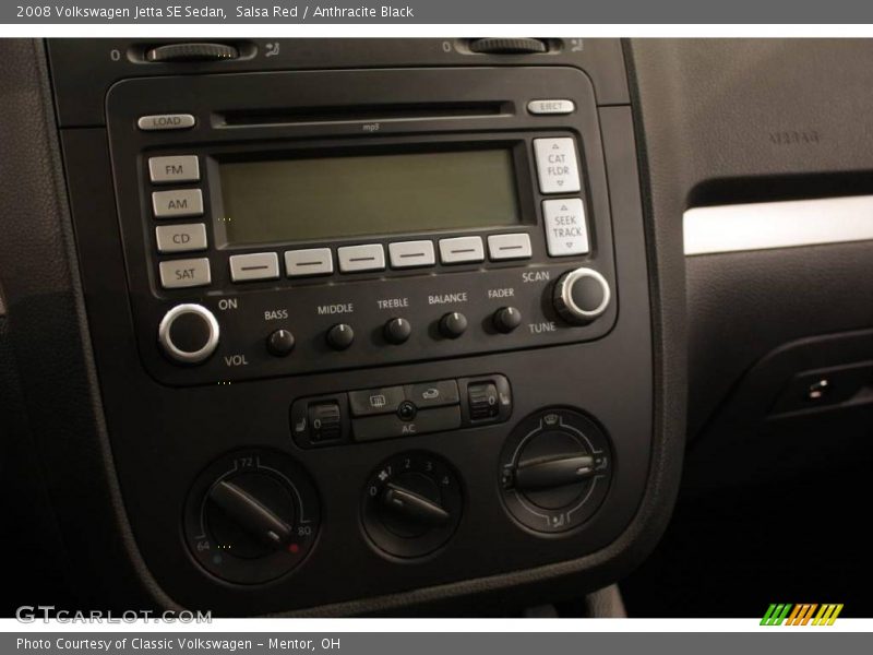 Salsa Red / Anthracite Black 2008 Volkswagen Jetta SE Sedan