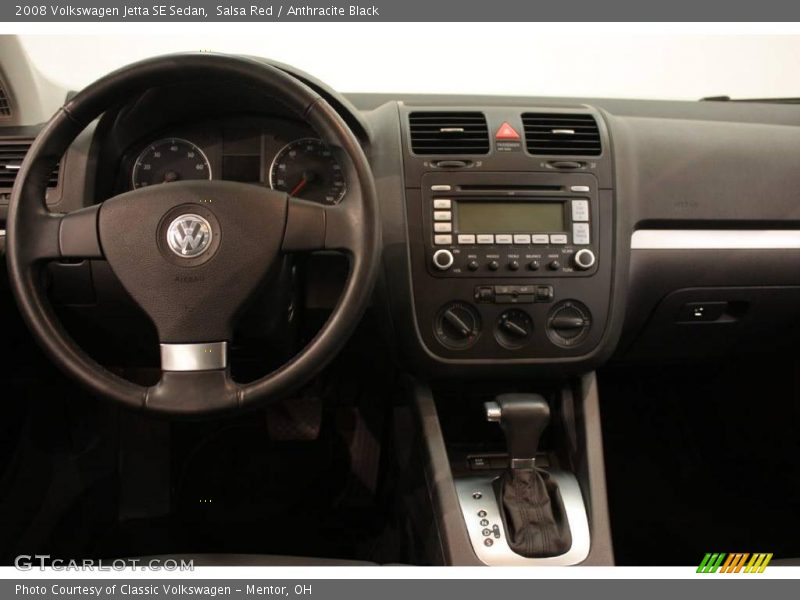 Salsa Red / Anthracite Black 2008 Volkswagen Jetta SE Sedan