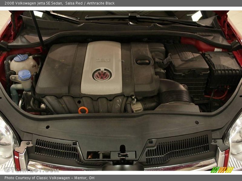 Salsa Red / Anthracite Black 2008 Volkswagen Jetta SE Sedan