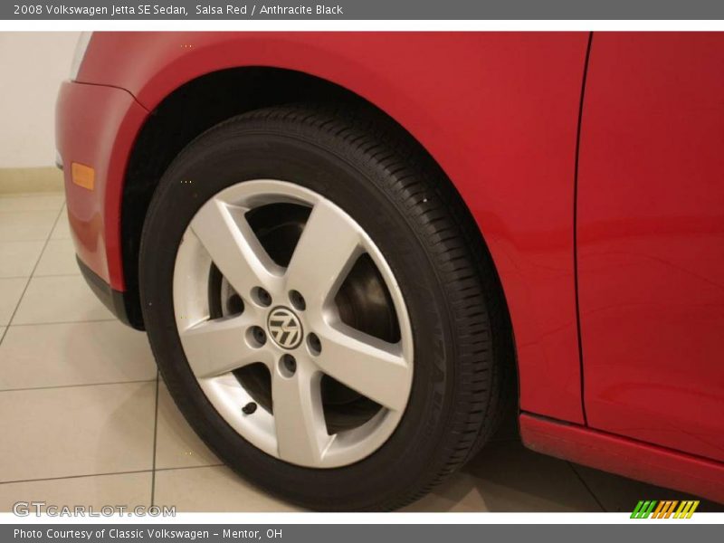 Salsa Red / Anthracite Black 2008 Volkswagen Jetta SE Sedan