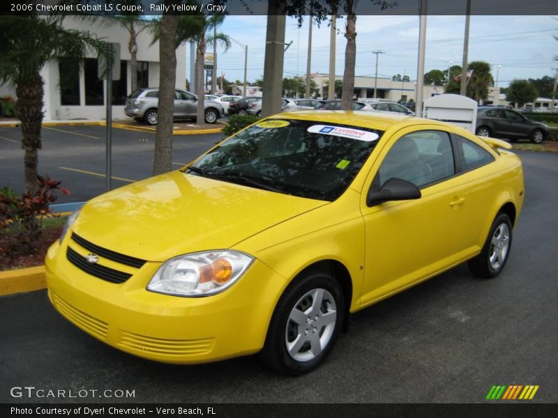 Rally Yellow / Gray 2006 Chevrolet Cobalt LS Coupe
