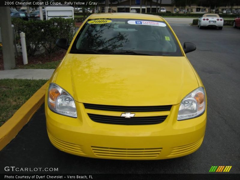 Rally Yellow / Gray 2006 Chevrolet Cobalt LS Coupe