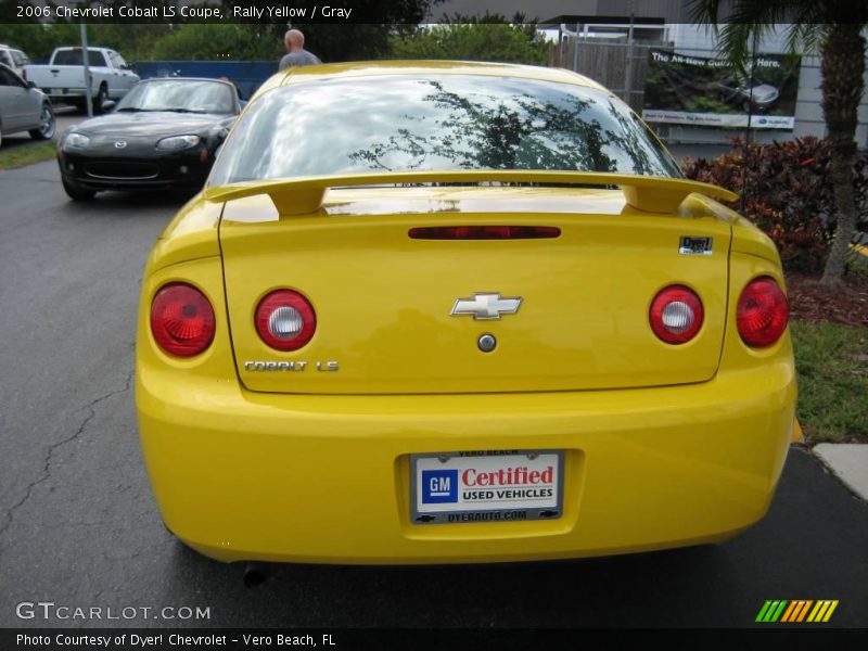 Rally Yellow / Gray 2006 Chevrolet Cobalt LS Coupe