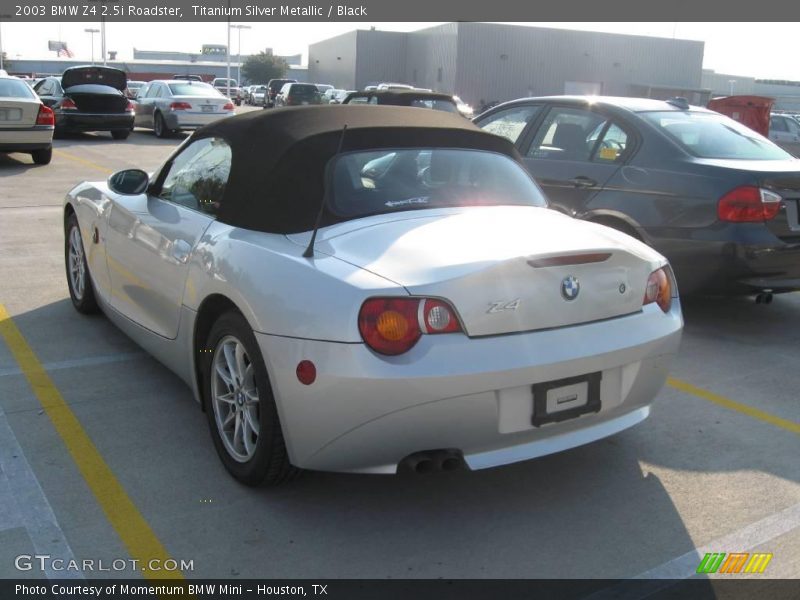 Titanium Silver Metallic / Black 2003 BMW Z4 2.5i Roadster