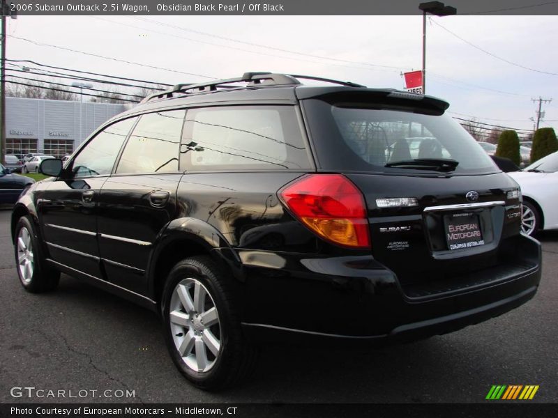 Obsidian Black Pearl / Off Black 2006 Subaru Outback 2.5i Wagon
