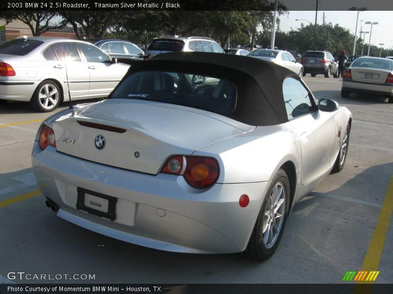 Titanium Silver Metallic / Black 2003 BMW Z4 2.5i Roadster
