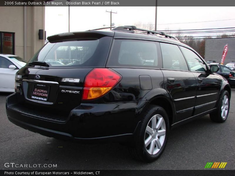 Obsidian Black Pearl / Off Black 2006 Subaru Outback 2.5i Wagon