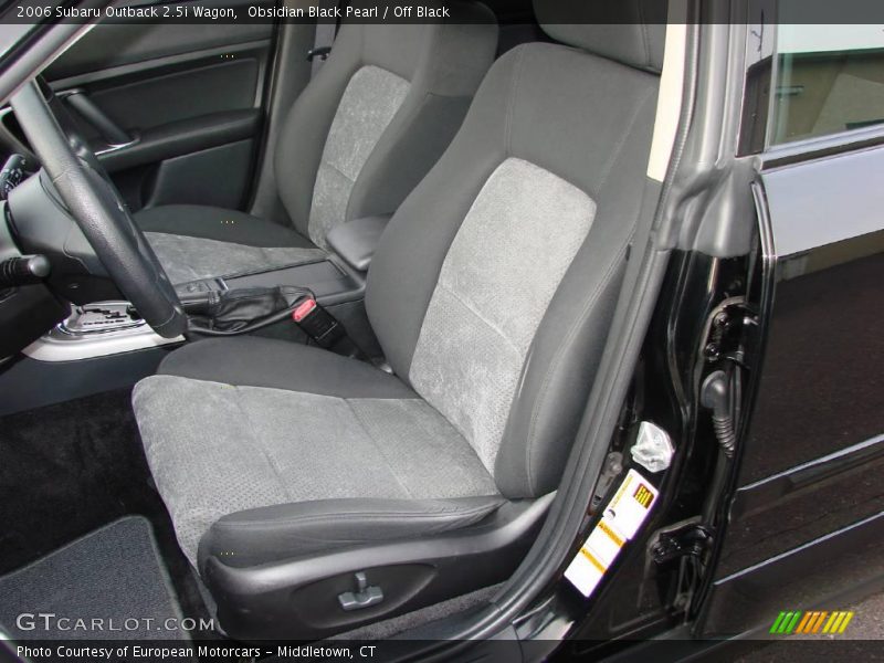 Obsidian Black Pearl / Off Black 2006 Subaru Outback 2.5i Wagon