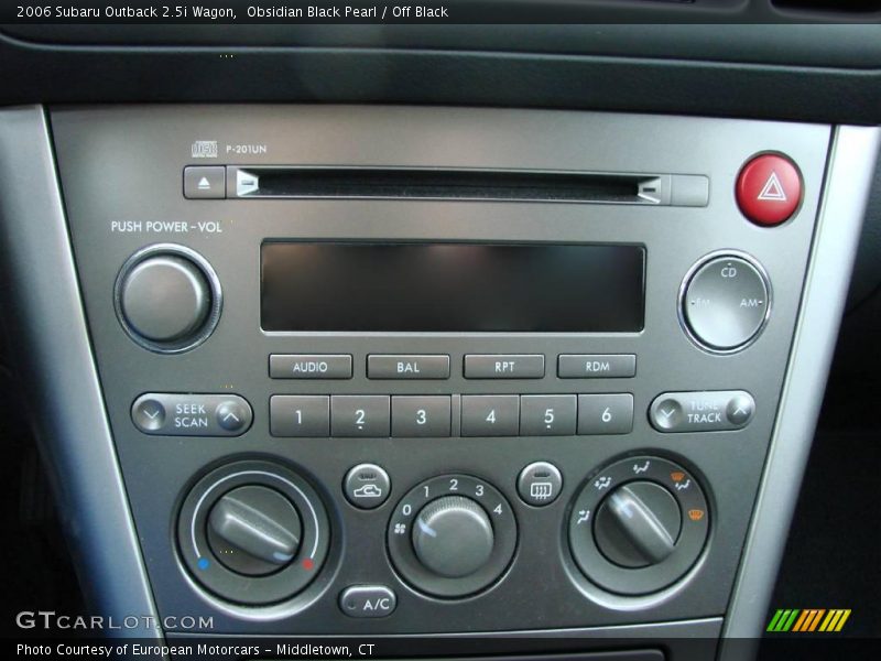 Obsidian Black Pearl / Off Black 2006 Subaru Outback 2.5i Wagon