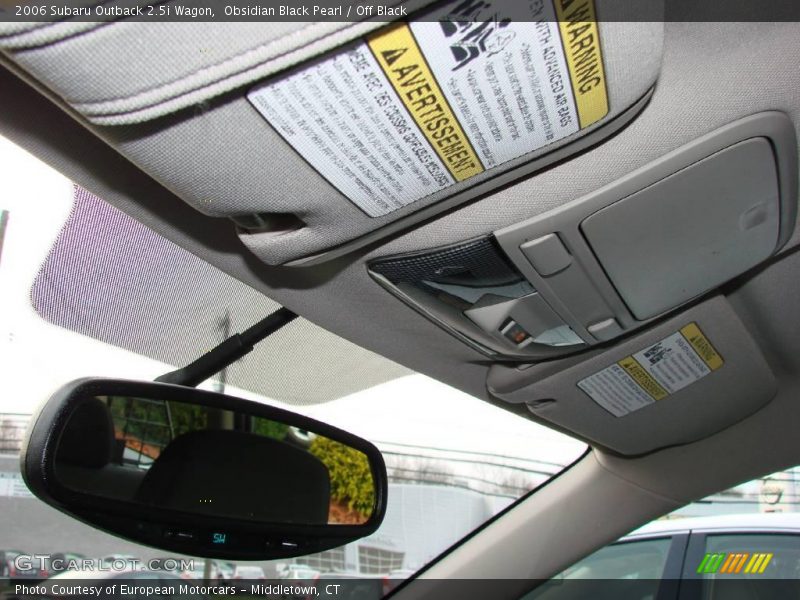 Obsidian Black Pearl / Off Black 2006 Subaru Outback 2.5i Wagon