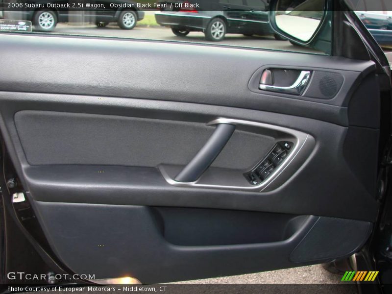 Obsidian Black Pearl / Off Black 2006 Subaru Outback 2.5i Wagon