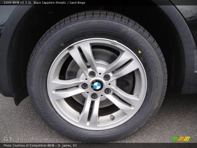 Black Sapphire Metallic / Sand Beige 2006 BMW X3 3.0i
