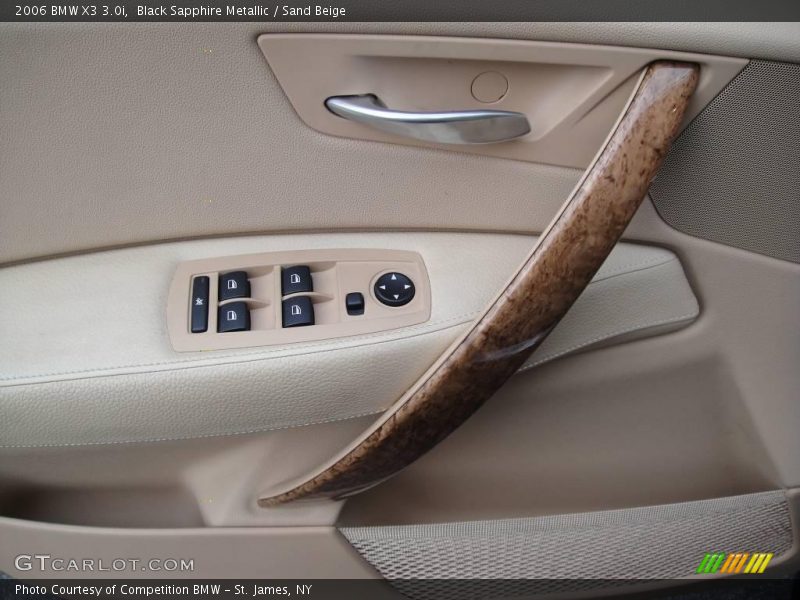 Black Sapphire Metallic / Sand Beige 2006 BMW X3 3.0i