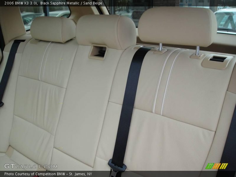 Black Sapphire Metallic / Sand Beige 2006 BMW X3 3.0i