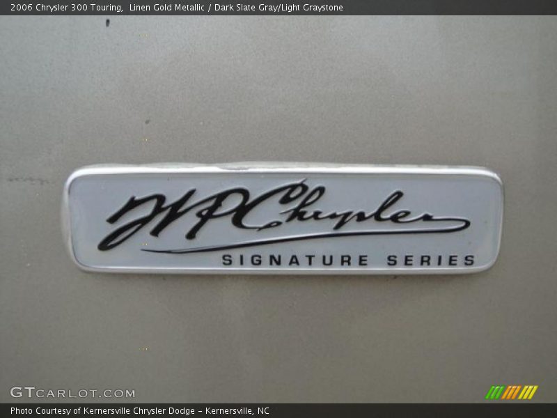 Linen Gold Metallic / Dark Slate Gray/Light Graystone 2006 Chrysler 300 Touring