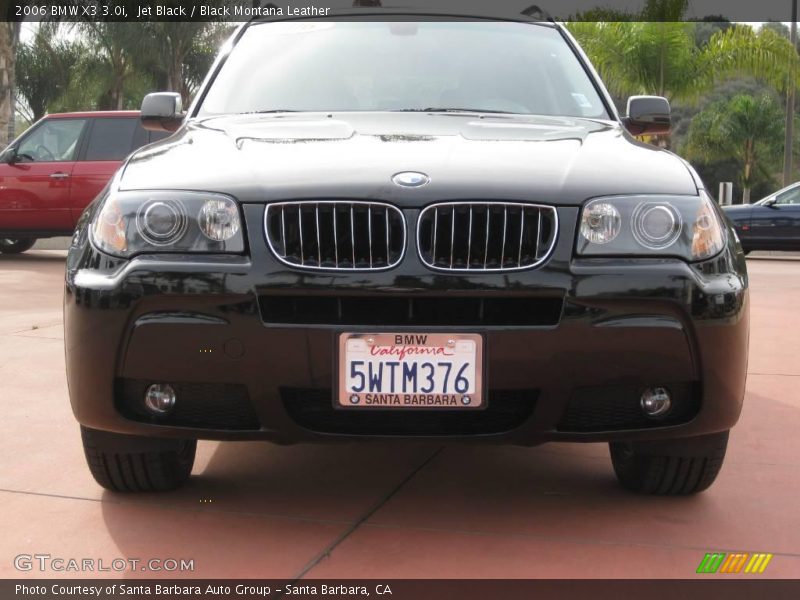 Jet Black / Black Montana Leather 2006 BMW X3 3.0i
