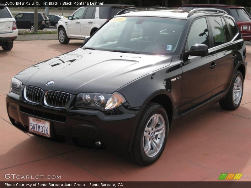 Jet Black / Black Montana Leather 2006 BMW X3 3.0i