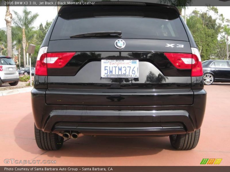 Jet Black / Black Montana Leather 2006 BMW X3 3.0i