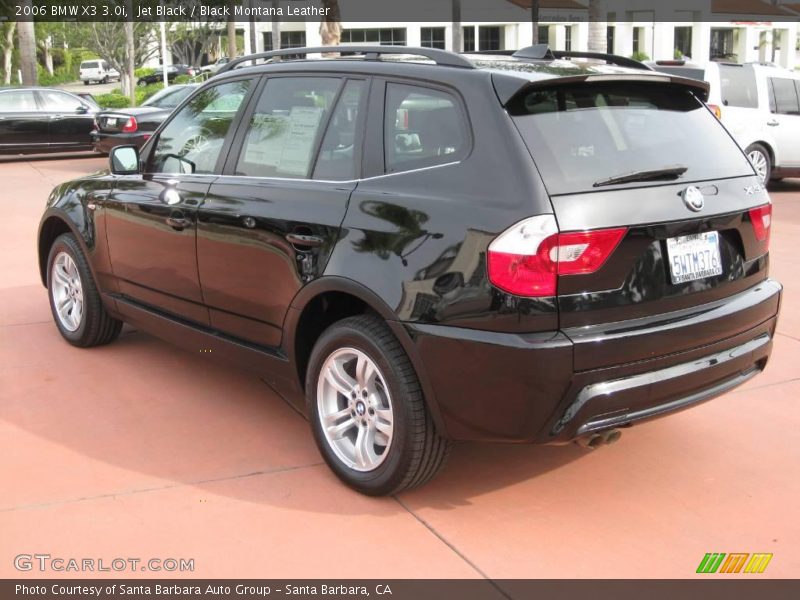 Jet Black / Black Montana Leather 2006 BMW X3 3.0i