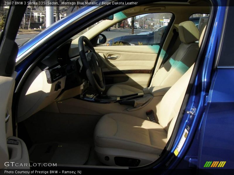 Montego Blue Metallic / Beige Dakota Leather 2007 BMW 3 Series 335i Sedan