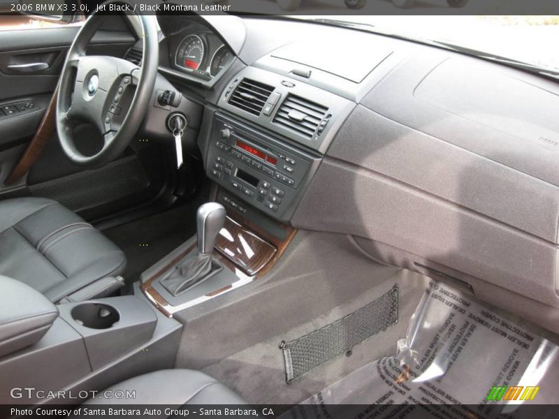 Jet Black / Black Montana Leather 2006 BMW X3 3.0i