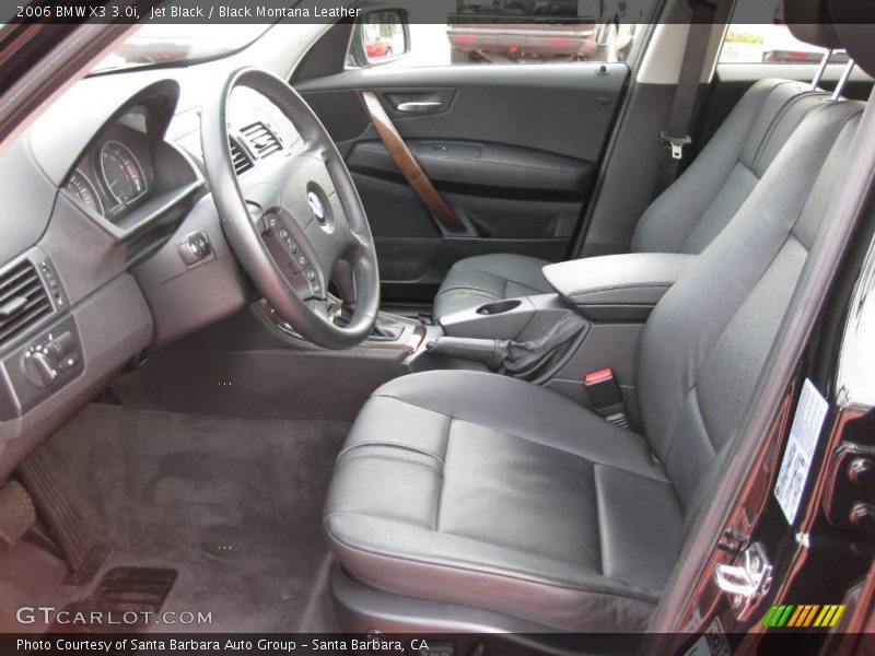 Jet Black / Black Montana Leather 2006 BMW X3 3.0i