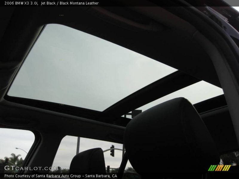Jet Black / Black Montana Leather 2006 BMW X3 3.0i