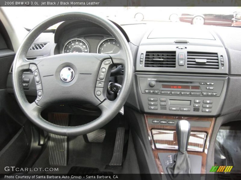 Jet Black / Black Montana Leather 2006 BMW X3 3.0i