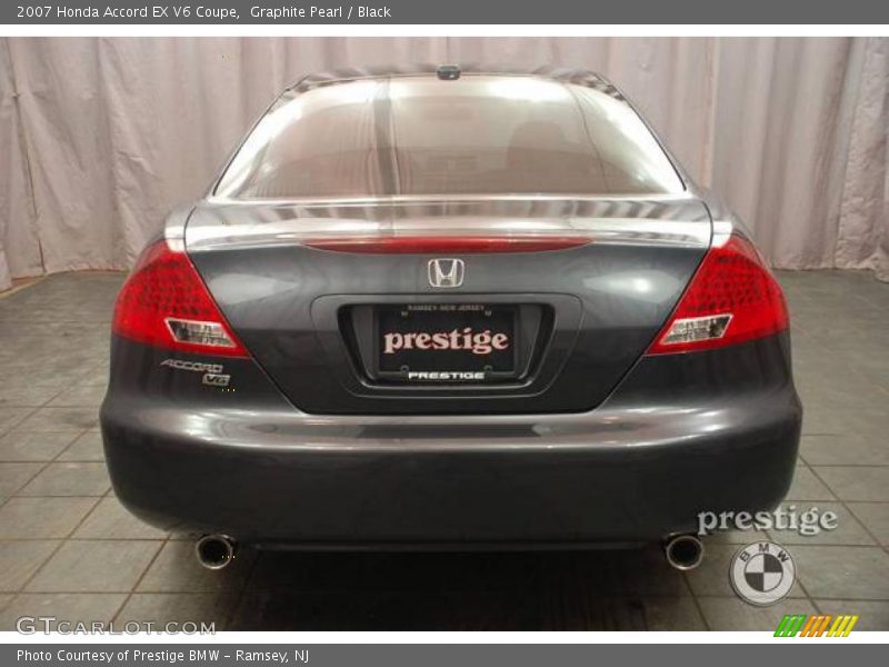 Graphite Pearl / Black 2007 Honda Accord EX V6 Coupe