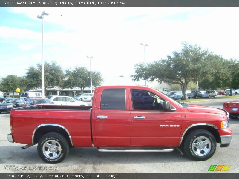 Flame Red / Dark Slate Gray 2005 Dodge Ram 1500 SLT Quad Cab