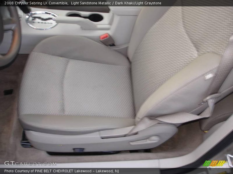 Light Sandstone Metallic / Dark Khaki/Light Graystone 2008 Chrysler Sebring LX Convertible