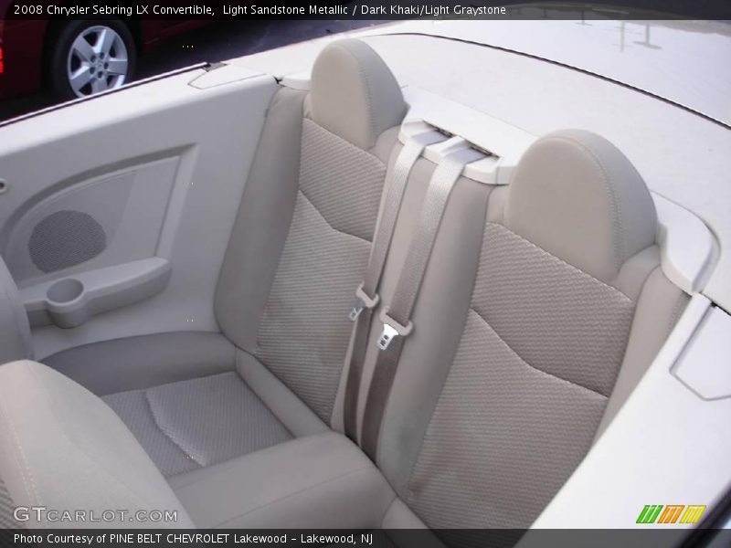 Light Sandstone Metallic / Dark Khaki/Light Graystone 2008 Chrysler Sebring LX Convertible
