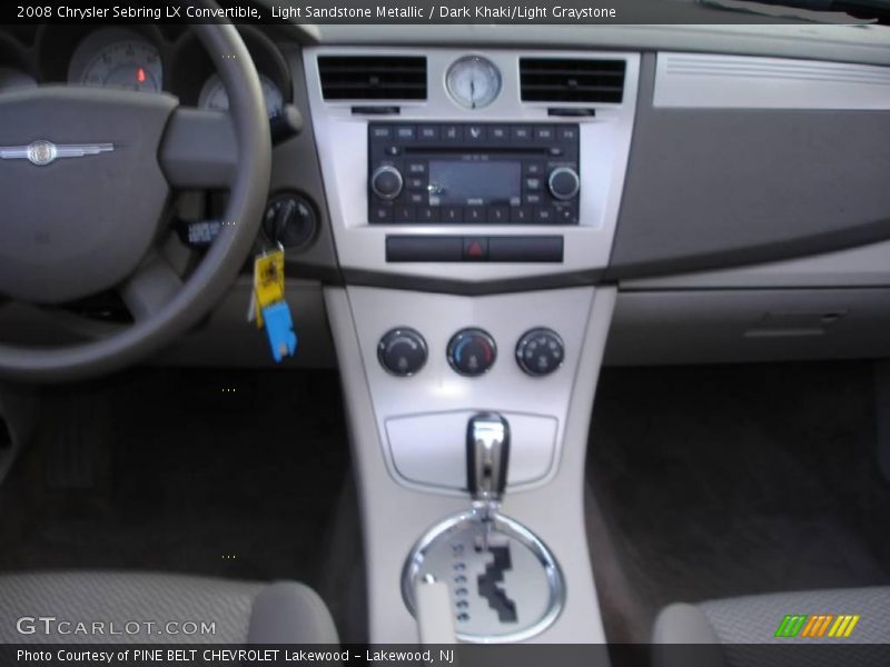 Light Sandstone Metallic / Dark Khaki/Light Graystone 2008 Chrysler Sebring LX Convertible