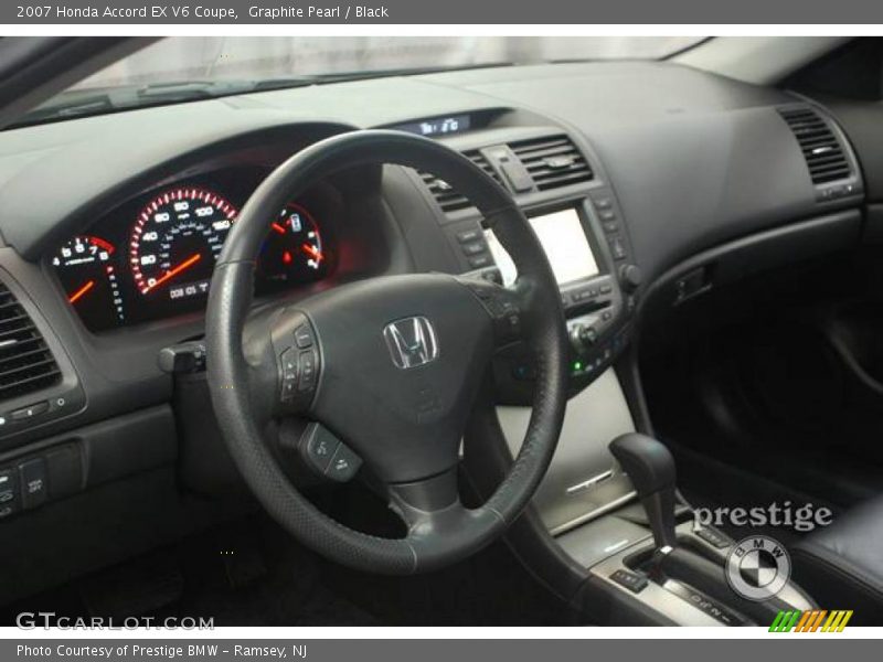 Graphite Pearl / Black 2007 Honda Accord EX V6 Coupe