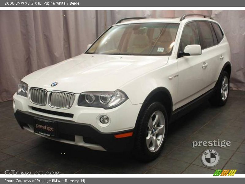 Alpine White / Beige 2008 BMW X3 3.0si