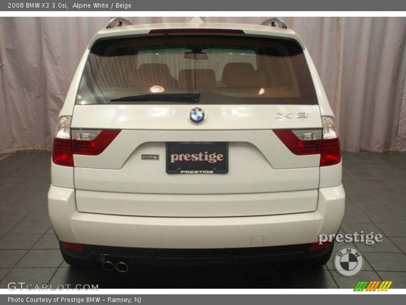 Alpine White / Beige 2008 BMW X3 3.0si