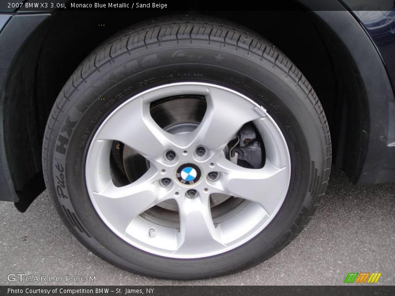 Monaco Blue Metallic / Sand Beige 2007 BMW X3 3.0si