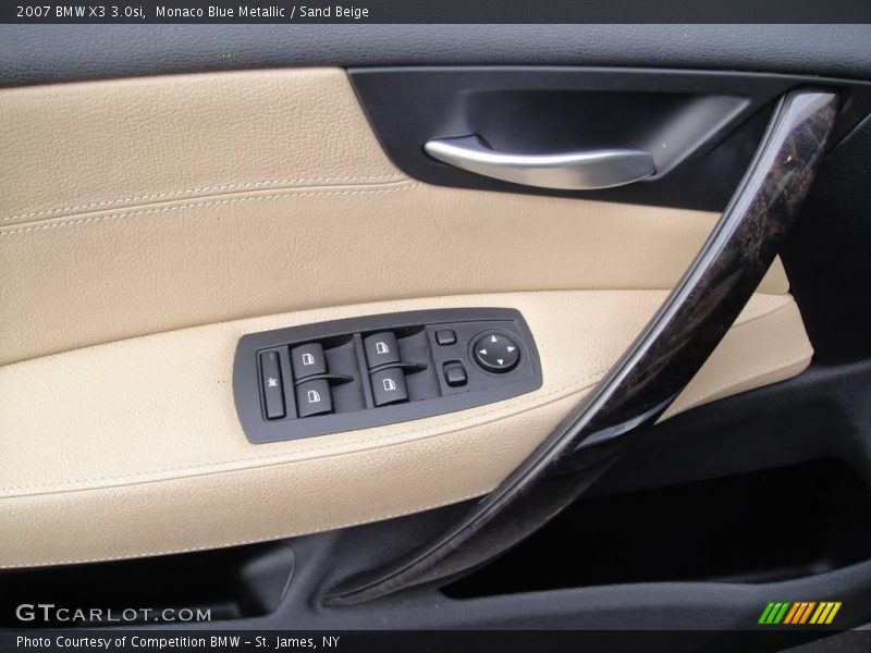 Monaco Blue Metallic / Sand Beige 2007 BMW X3 3.0si