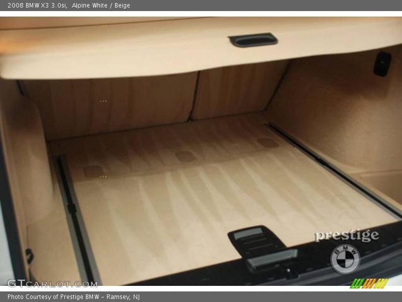 Alpine White / Beige 2008 BMW X3 3.0si