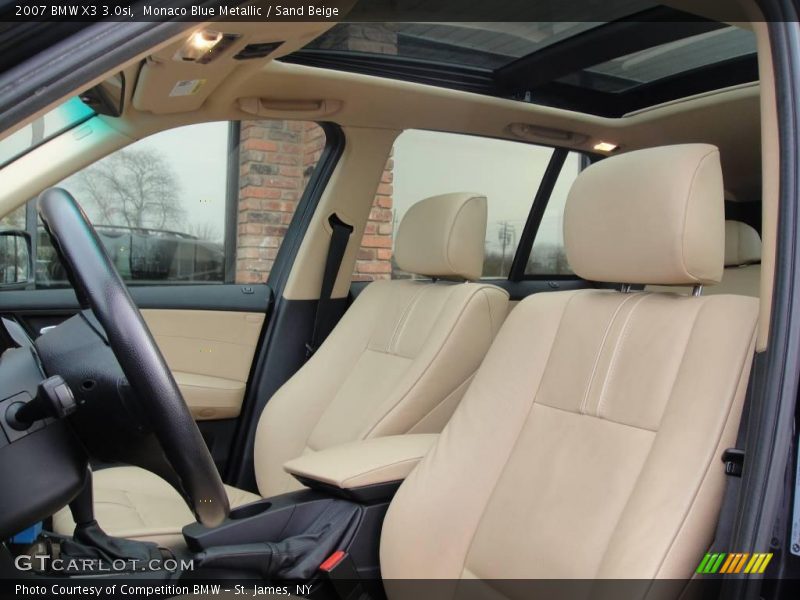 Monaco Blue Metallic / Sand Beige 2007 BMW X3 3.0si