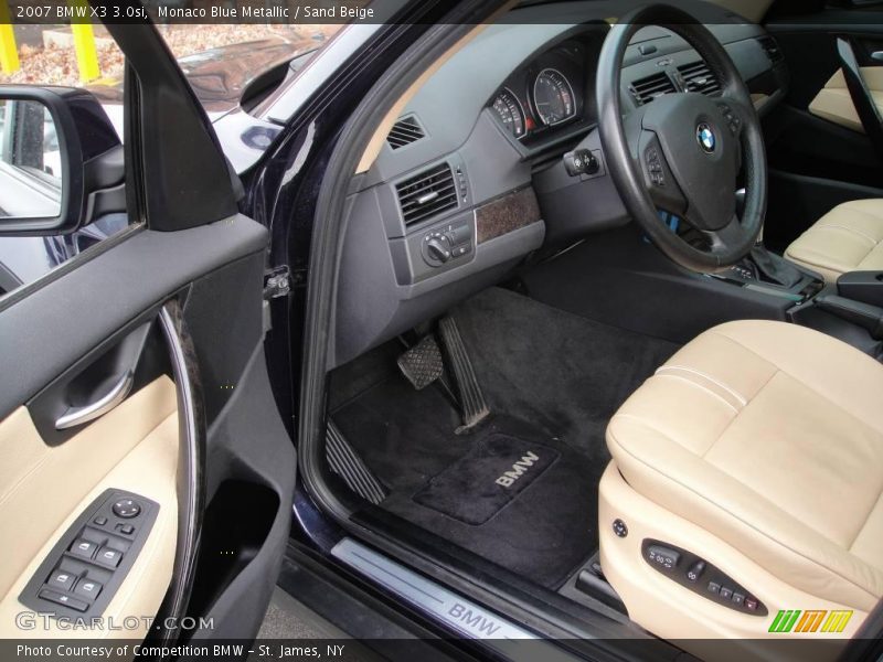 Monaco Blue Metallic / Sand Beige 2007 BMW X3 3.0si