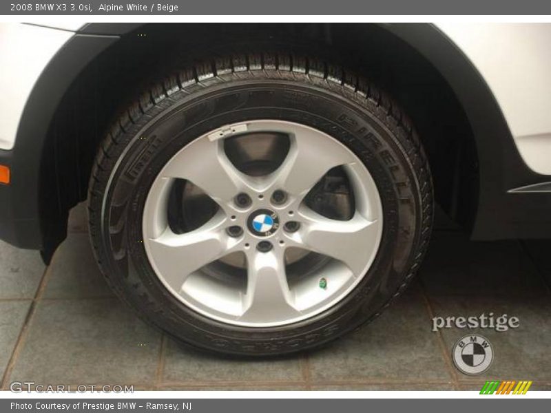 Alpine White / Beige 2008 BMW X3 3.0si