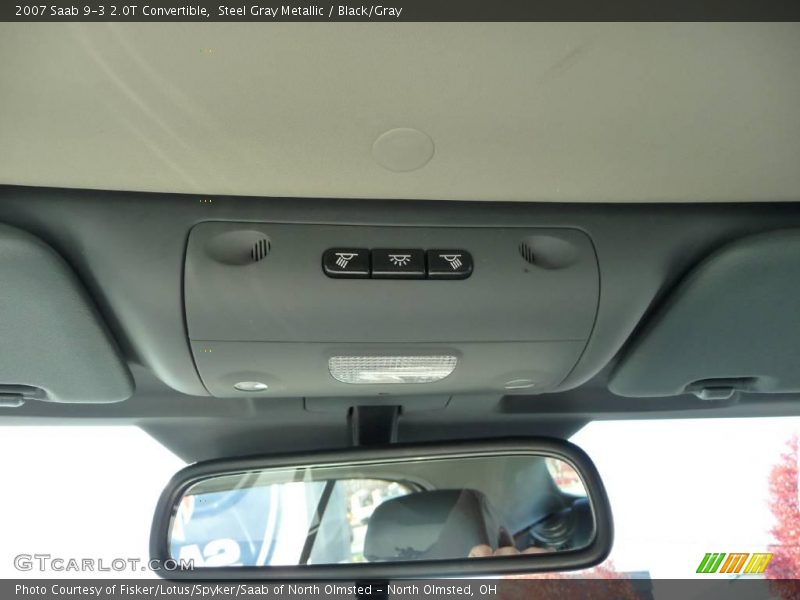 Steel Gray Metallic / Black/Gray 2007 Saab 9-3 2.0T Convertible