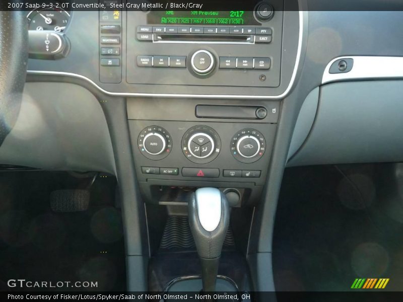 Steel Gray Metallic / Black/Gray 2007 Saab 9-3 2.0T Convertible