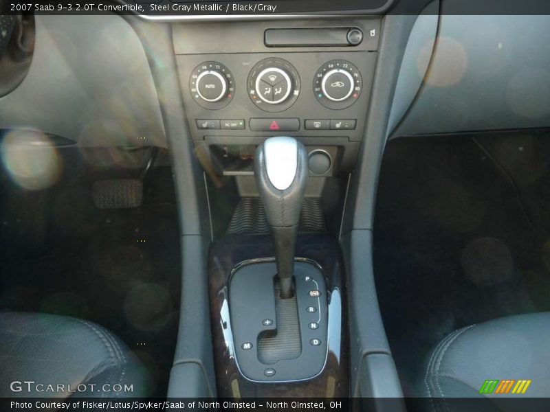 Steel Gray Metallic / Black/Gray 2007 Saab 9-3 2.0T Convertible