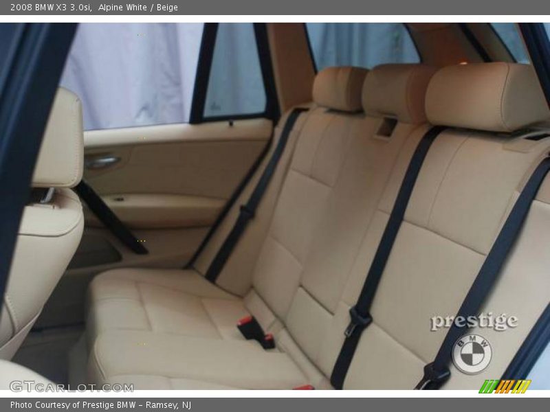 Alpine White / Beige 2008 BMW X3 3.0si
